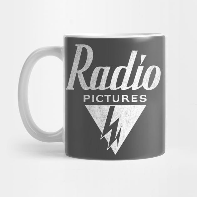 RKO Radio Pictures White Distressed Design by vokoban